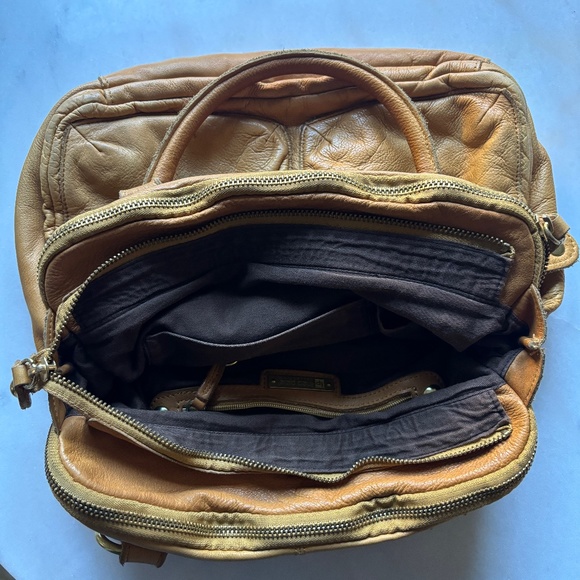 Linea Pelle Dylan Bag  Tan/Yellow - Picture 3 of 13